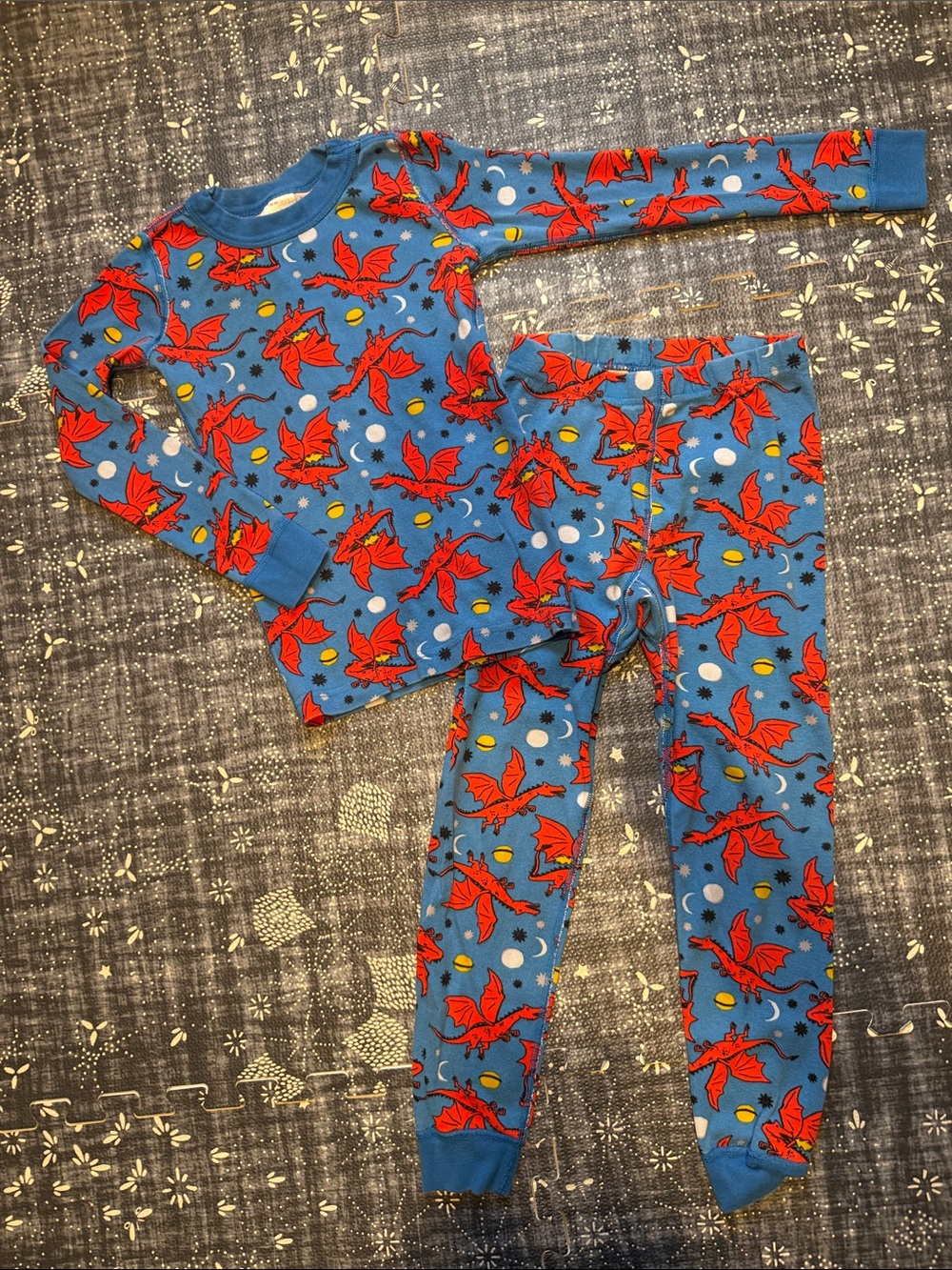 Hanna 6-7 Dragon Long Johns